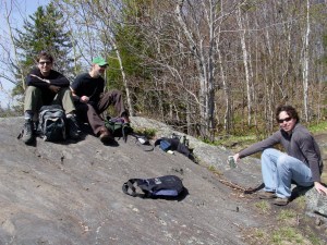 Professors Czarnezki, Nolon and McCann on Kent's Ledge